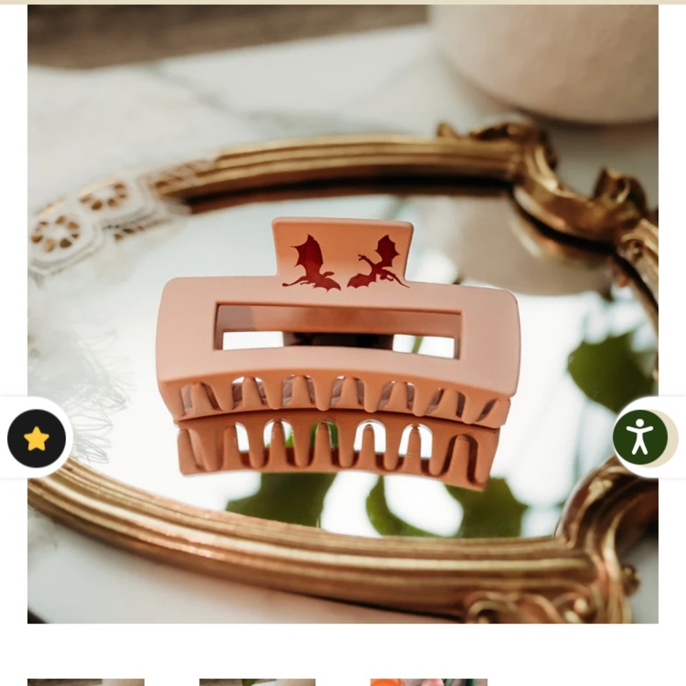 Bookish Box Dragon A Song of Ice and Fire Fantasy hair clip